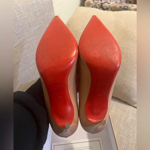 Christian Louboutin Decolette 554 85 Patent Heel Size 39 EU (8.5 US) - Picture 3 of 9